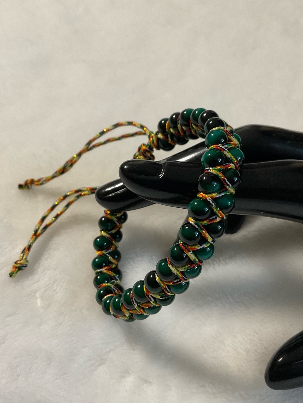 Bohemian Green Tiger Eye Stone Beads Bracelet Adjustable